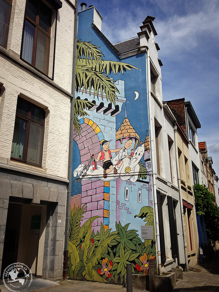 Suske en Wiske Antwerp Comic Walls