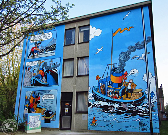 Comic Walls in Antwerp Belgium